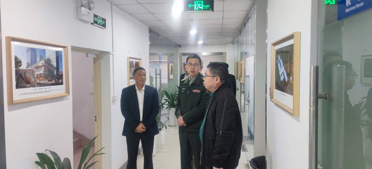 南山區委常委、區人武部政委常華一行蒞臨港灣工程公司開展民兵組織整頓潛力調查座談會